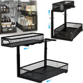 2 Pack Under Sink Organizer, Dual-Layer Pull Out Mesh Cabinet Rack by Unknown