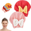 Women's Super Absorbent Towel Pack Ultra Fine Fiber Quick Drying Towel Soft Bow by Unknown
