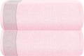 Belizzi Home Cotton 2 Pack Oversized Bath Sheet 35 x 70, Large Bath Sheet by Unknown