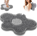 Shower Foot Scrubber Mat Silicone Back Exfoliating Cleaner, Feet Message Bath by Mabnuby