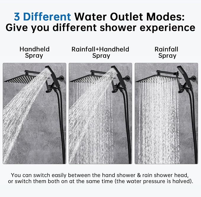 G-Promise All Metal 10 Inches Rainfall Shower Head - Image 2