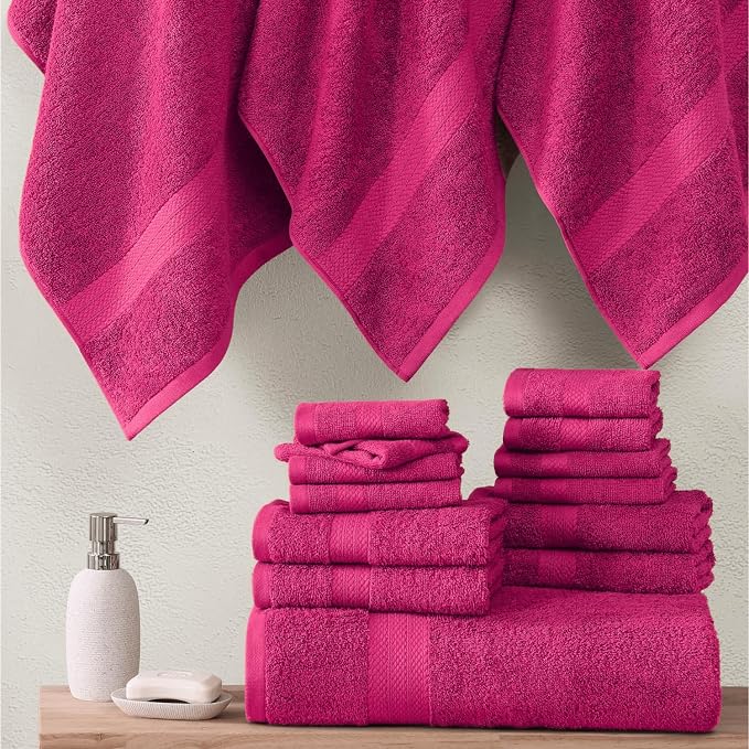LANE LINEN 100% Ring Spun Cotton Luxury Bath Towel Set - Image 5