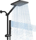 Shower Heads with Handheld Combo, 10 Inch High Pressure Rain Shower Head by HOMBETER