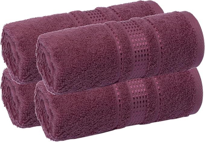 Melissa Linen, Fingertip Towels 4 Pack, 100% Turkish Cotton, Small Hand Towels by MelissaLinen