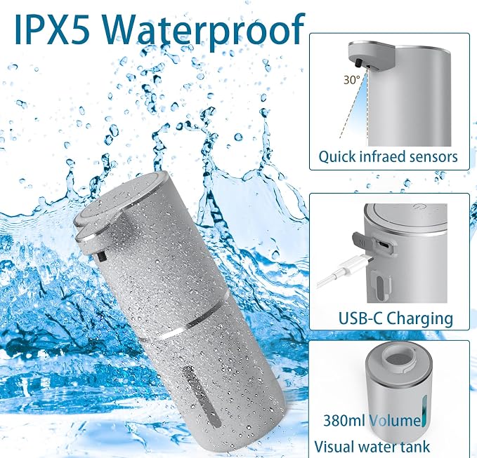 Automatic Soap Dispenser – Touchless Foaming Soap Dispenser 400ml USB - Image 3