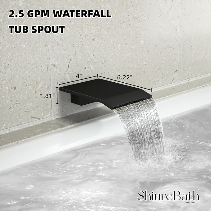 10 Inch Shower Faucet Set with Tub Spout Wall Mounted Shower System - Image 5