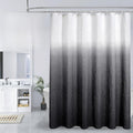 MitoVilla Black Ombre Shower Curtain Set by MitoVilla