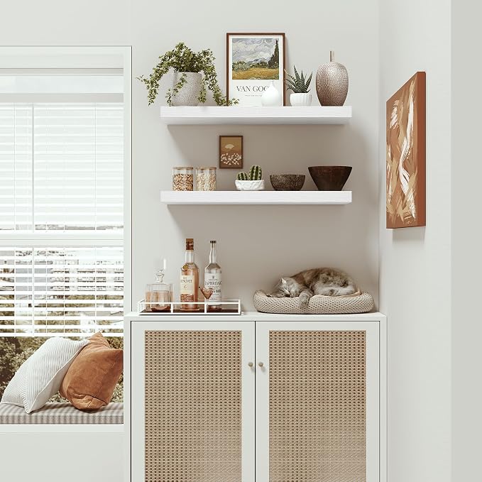 Vivelove Floating Shelves for Wall 24 inchs Long, 9.1” deep x 1.6” Wall Shelf - Image 5