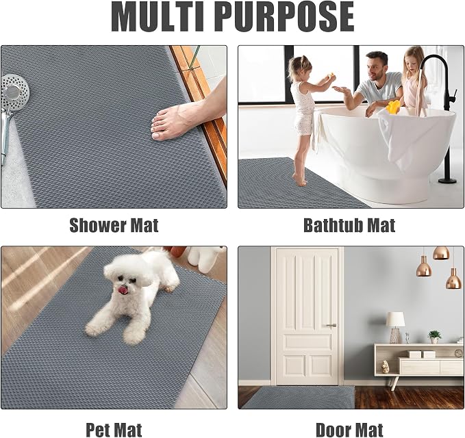 HOMBYS 35 x 24 Extra Large Shower Mat - Image 7