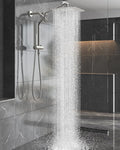 Veken Brushed Nickel Shower Head, Hand Held Bathroom Combo by Veken