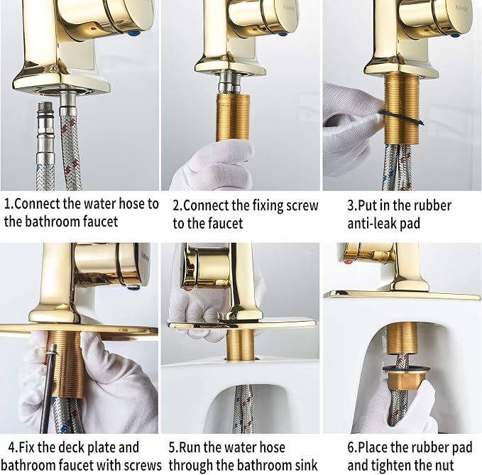 Modern Bathroom Faucet Chrome, Single Handle Commercial Bathroom Sink Faucet - Image 8