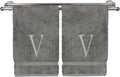Monogrammed Hand Towel, Personalized Initial Gift, Extra Absorbent 100% Turkish by BareCotton