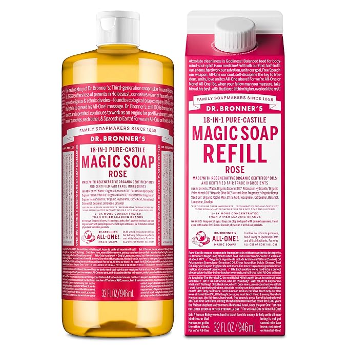 Dr. Bronner's Pure-Castile Magic Soap Liquid- Made by DrBronners