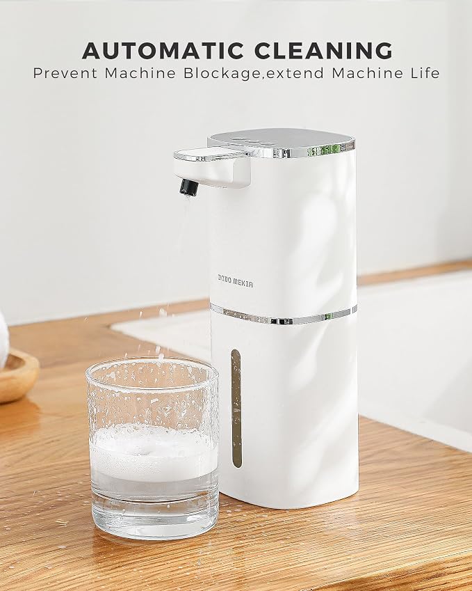 2 Pack Automatic Liquid Soap Dispenser, 12.8oz Rechargeable, Adjustable Liquid - Image 6