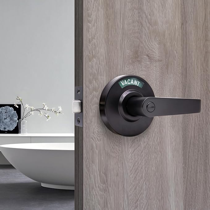 MARIE Commercial Door Handle for Bathroom Privacy, Vacant Occupied & Commercial - Image 7