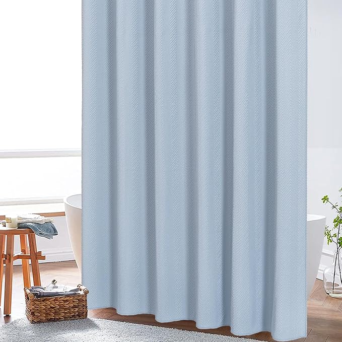 Gibelle Fog Blue Shower Curtain - Image 2