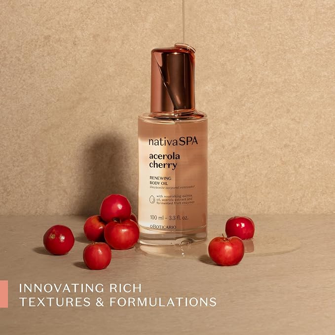 Nativa SPA by O Boticario Acerola Cherry Renewing Body Oil, Luminous Glow & - Image 4