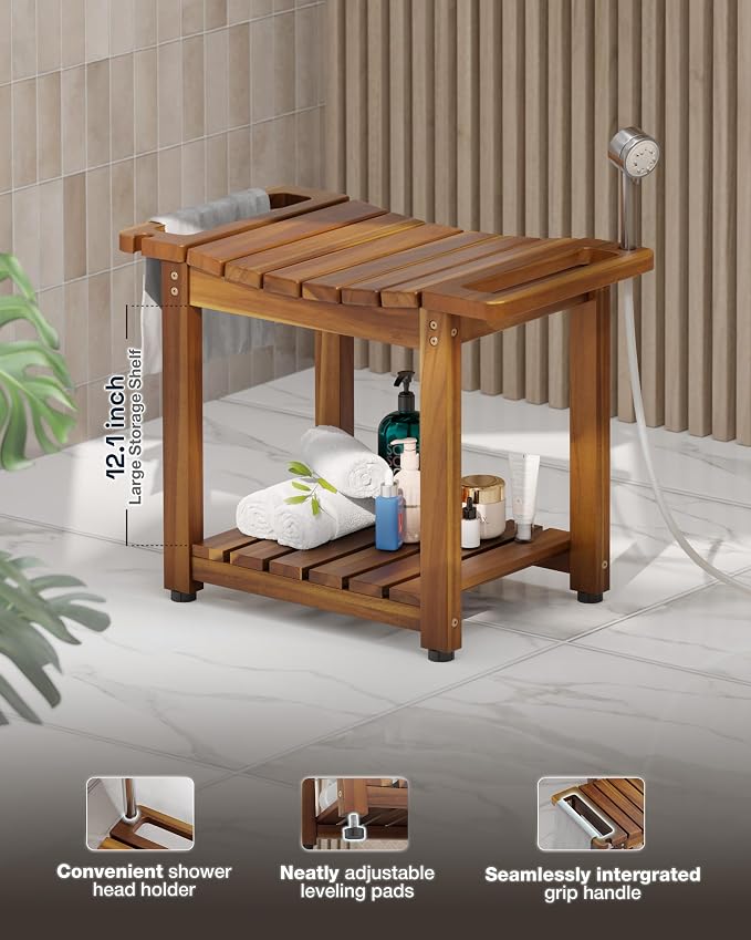 BLUEWEST Shower Bench Seat - Image 2