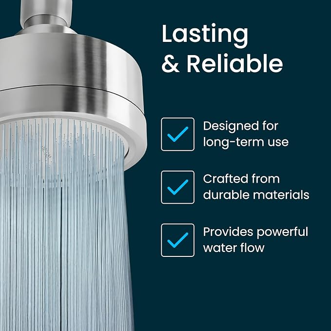 LAIFsolutions Premium Stainless Steel Shower Head – Smooth High-Pressure Spray - Image 5