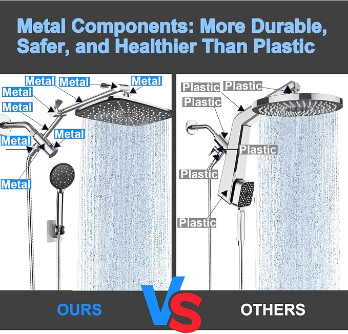 Veken 14" Wide Rain Shower Head - Image 6