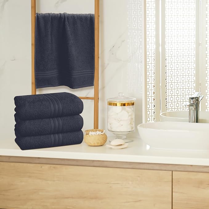 BOUTIQUO Ultra Soft Cotton 6 -Piece Hand Towel Set 16x24 Inch, Spa & General - Image 4