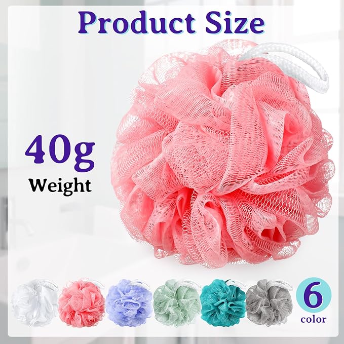 Umigy 60 Pcs Bath Sponge Shower 40g Loofahs Bulk Bath Luffas Exfoliating Body - Image 3