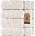 Cream Washcloth Linen Set Premium Original Turkish Cotton, Hotel Quality by HawmamLinen