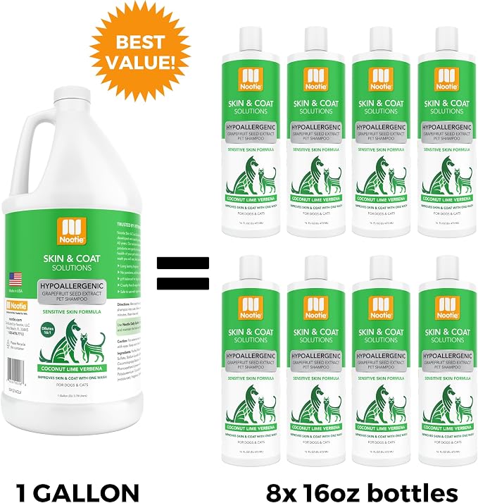 Nootie - Pet Shampoo for Sensitive Skin - Revitalizes Dry Skin & Coat - Natural - Image 2