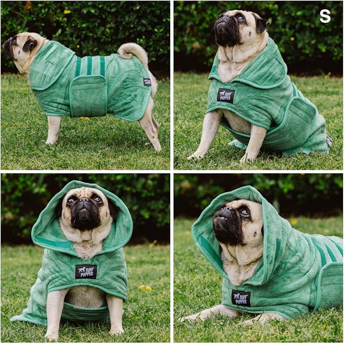 Tuff Pupper Fast Drying Dog Bath Robe | 800 GSM Plush Dog Towel - Image 3