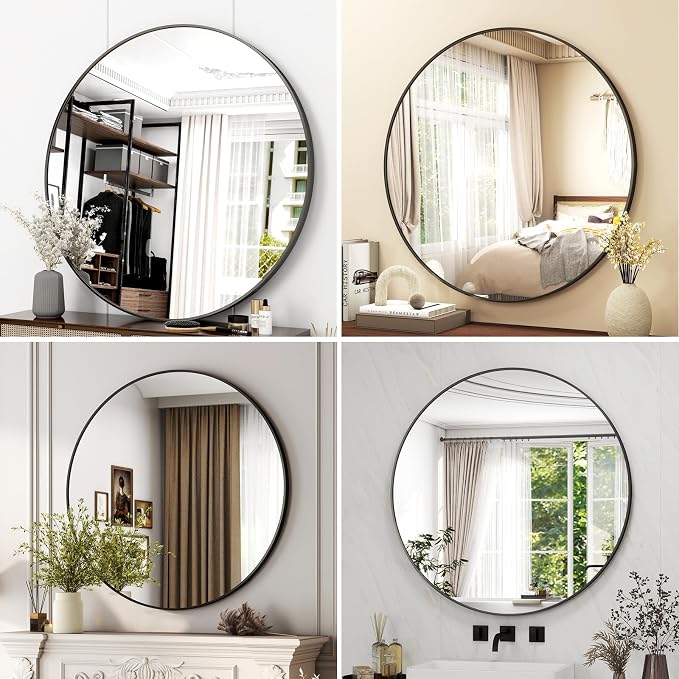 32 Inch Round Bathroom Mirror - Image 6