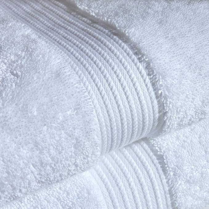 Christy Supreme Hygro 4 Piece Towel Set | White | 100% Luxury Supima Cotton | - Image 3