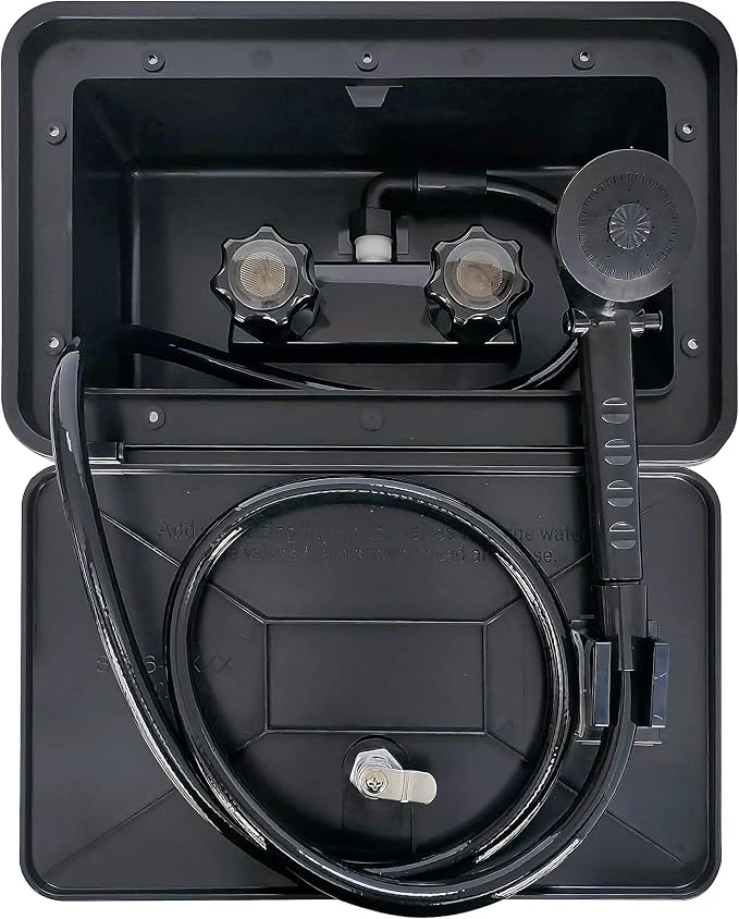 RV Exterior Shower Box Outdoor Camper Trailer Shower Kit by DSRTLP