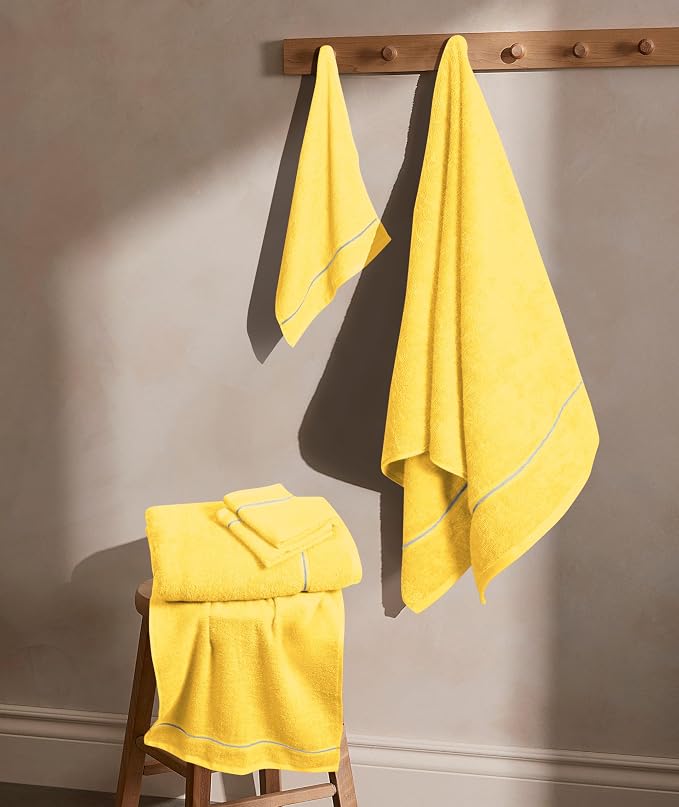 MyOwn Ultra Soft 6 Pack Cotton Towel Set, Contains 2 Bath Towels 28x55 inch - Image 3