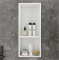 Shower Niche No Tile Needed, 12.2"x28.7"x3.8", Vertical Double Recessed Wall by Fineyou