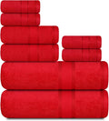 Casa Lino Bath Towel Set of 8 by CASALINO