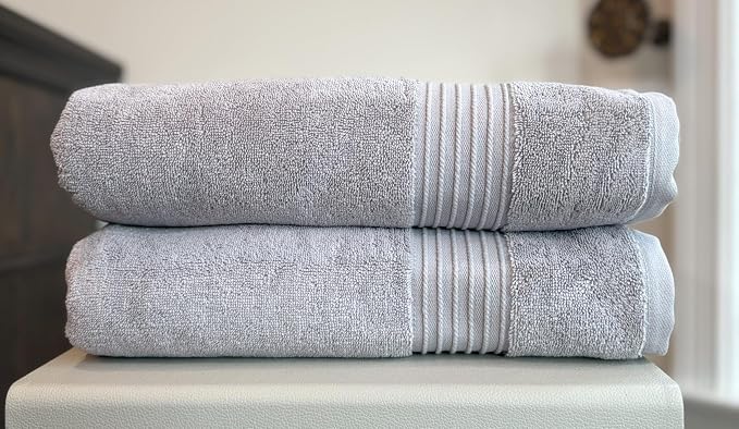Milara Turkish Super-Plush Bath Towels Set 2-Piece | Premium Cotton Bath Towel - Image 7