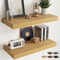 30 Inch Floating Shelves for Wall Set of 2, Easy Install Engineered Wood by Marsmiles