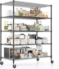 Homdox Heavy Duty Storage Shelves, 5 Tier Wire Shelving Unit by HOMDOX