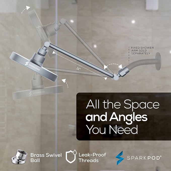 SparkPod Round Rain Shower Head - Image 5