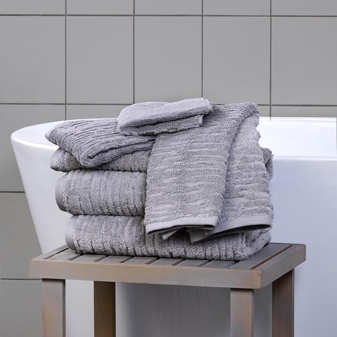 SKL Home CloudSoft Cotton Luxury 6 Pc Towel Set - Image 4