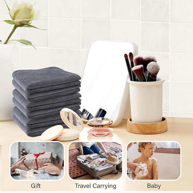 Nugilla Makeup Remover Cloth 12 x 12 Inch, Reusable Makeup Remover Towels - Image 6