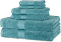 Amazon Basics Fade Resistant Bath, Hand and Washcloth Towel Set, 100% Cotton by AmazonBasics