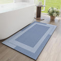 Non Slip Long Bath Mat Bathroom Runner, Rubber Backing Ultra Thin Bathroom Rugs by YDKGL