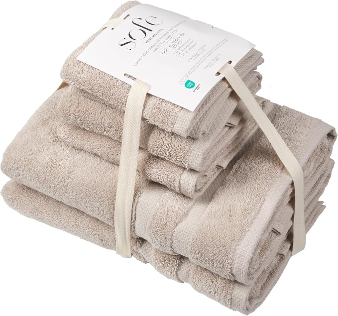 SOFE H&L | Olea Luxury Turkish Cotton Bath Towels Set of 6 : 2 Bath Towels 2 - Image 7