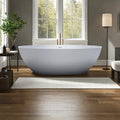 71'' Resin Stone Soaking Bathtub Freestanding Bathtub Solid Surface Modern Tubs by MEDUNJESS