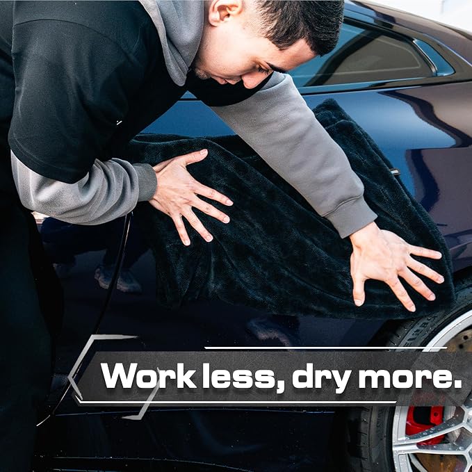 Blackline 24"x36" Twisted-Loop Car Drying Towel, Streak Free, Lint Free - Image 7