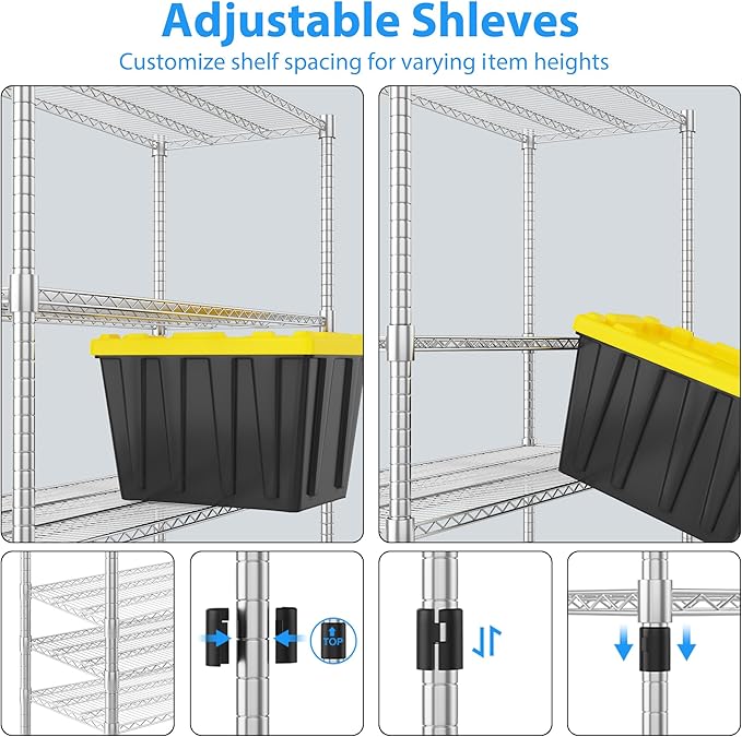 Homdox Heavy Duty Metal Shelves - Image 5
