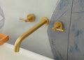 Wall Mount Tub Filler, Two Handle Bathtub Wall Faucet, Extra Long Spout Reach by KOTTISAARI