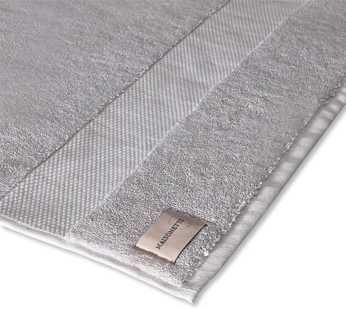 Maisonette Elegance 100% Organic Cotton Turkish Bathroom Towels Set, Soft & - Image 3