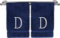 Monogrammed Hand Towel, Personalized Initial Gift, Extra Absorbent 100% Turkish by BareCotton